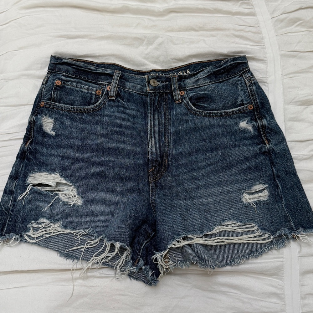 American Eagle 90s Boyfriend Shorts Dark Blue